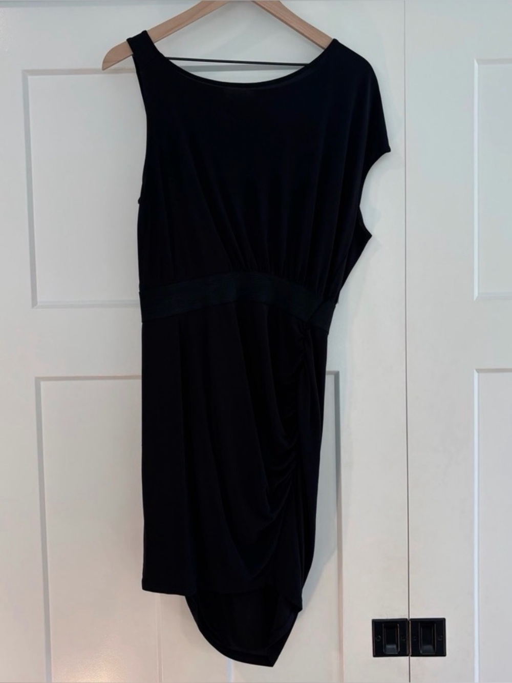 Vintage Diesel Asymmetrical One-Shoulder Black Dress
